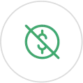 No hidden fees icon