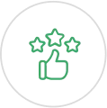 Customer satisfaction icon