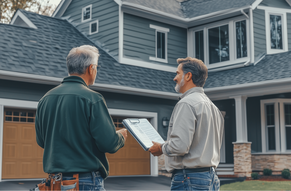 Roofing Inspection and Meeting