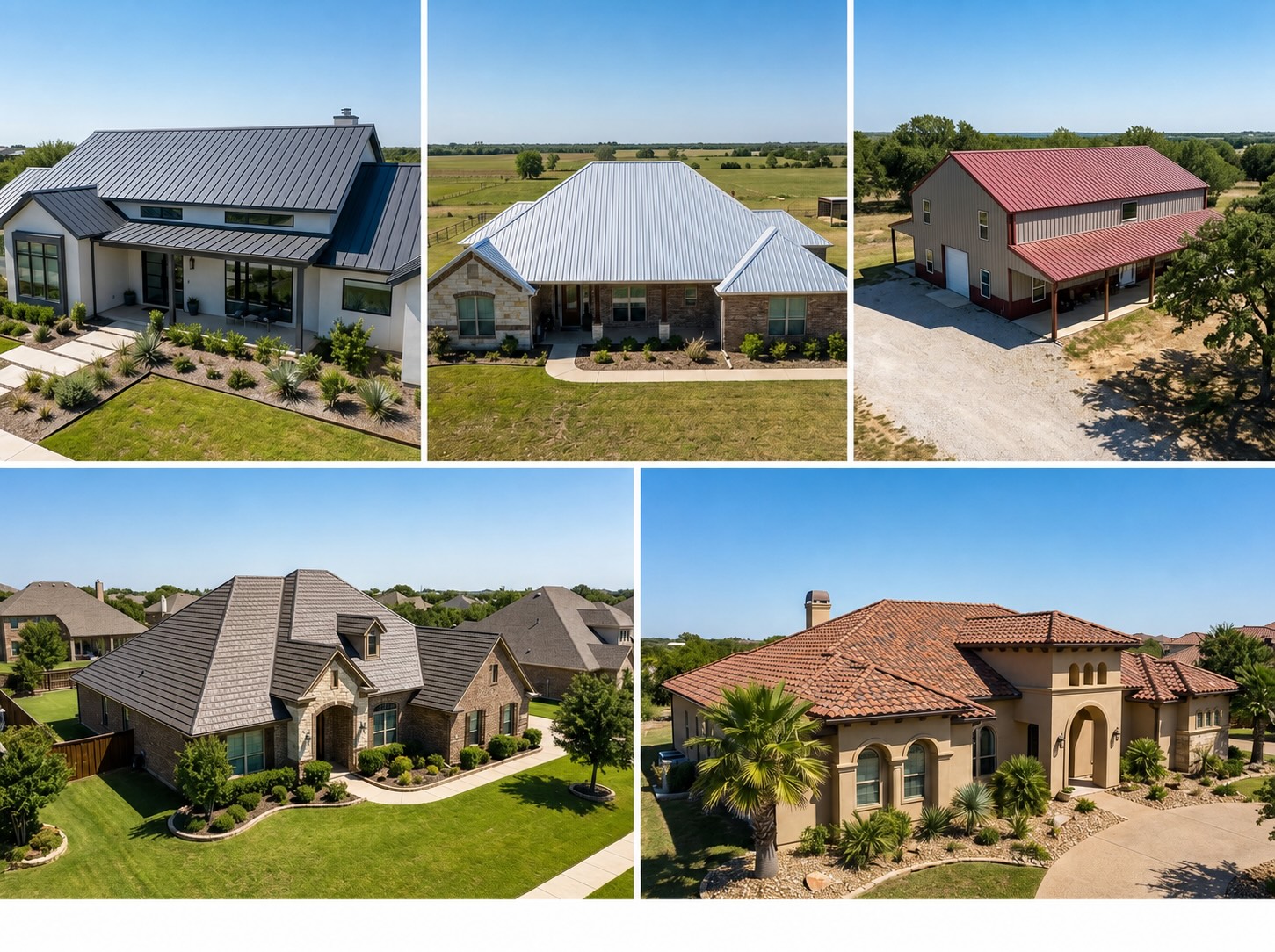 types of metal roofs